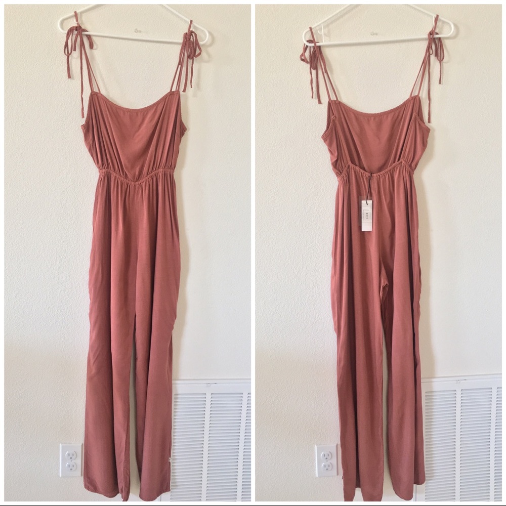 Brown jump suit